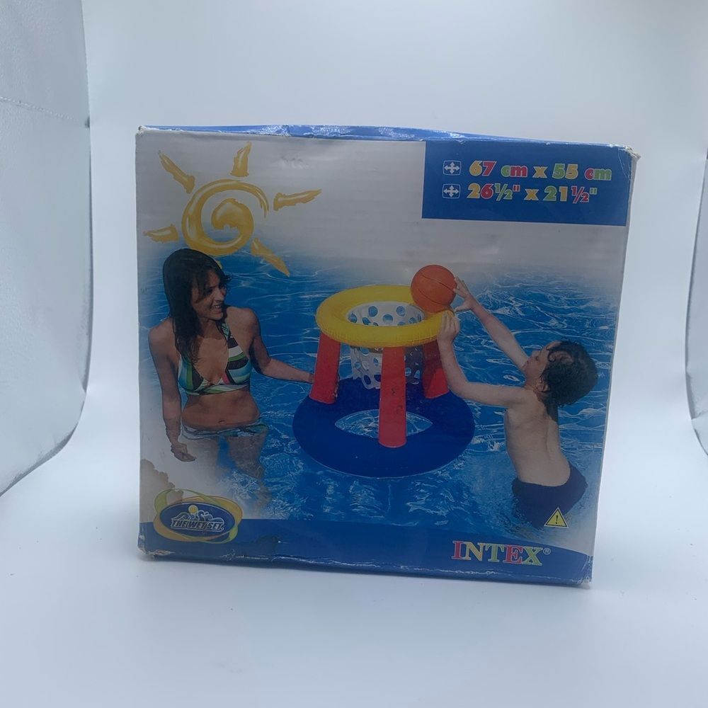 Vintage Intex Pool Basketball Hoop Kids Water Sports 2008 NIB 67cm X 55cm